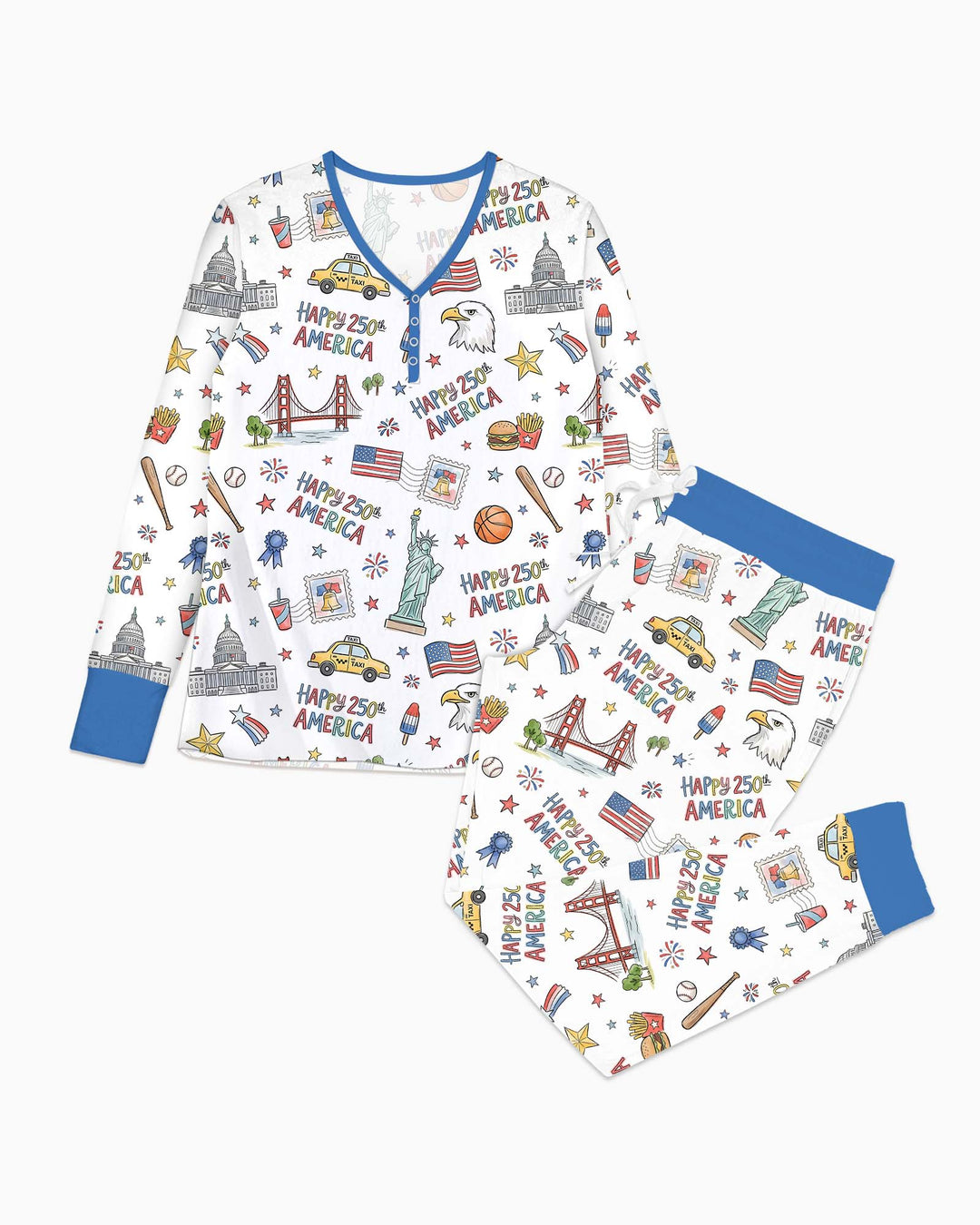 America 250 Celebration Bamboo Women Pajama Set