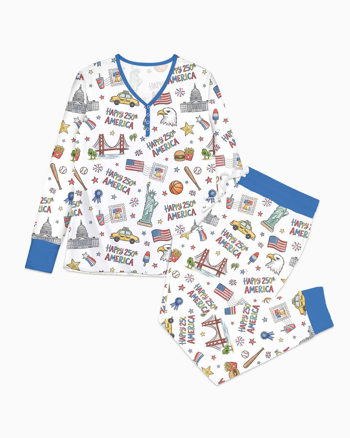 America 250 Celebration Bamboo Women Pajama Set