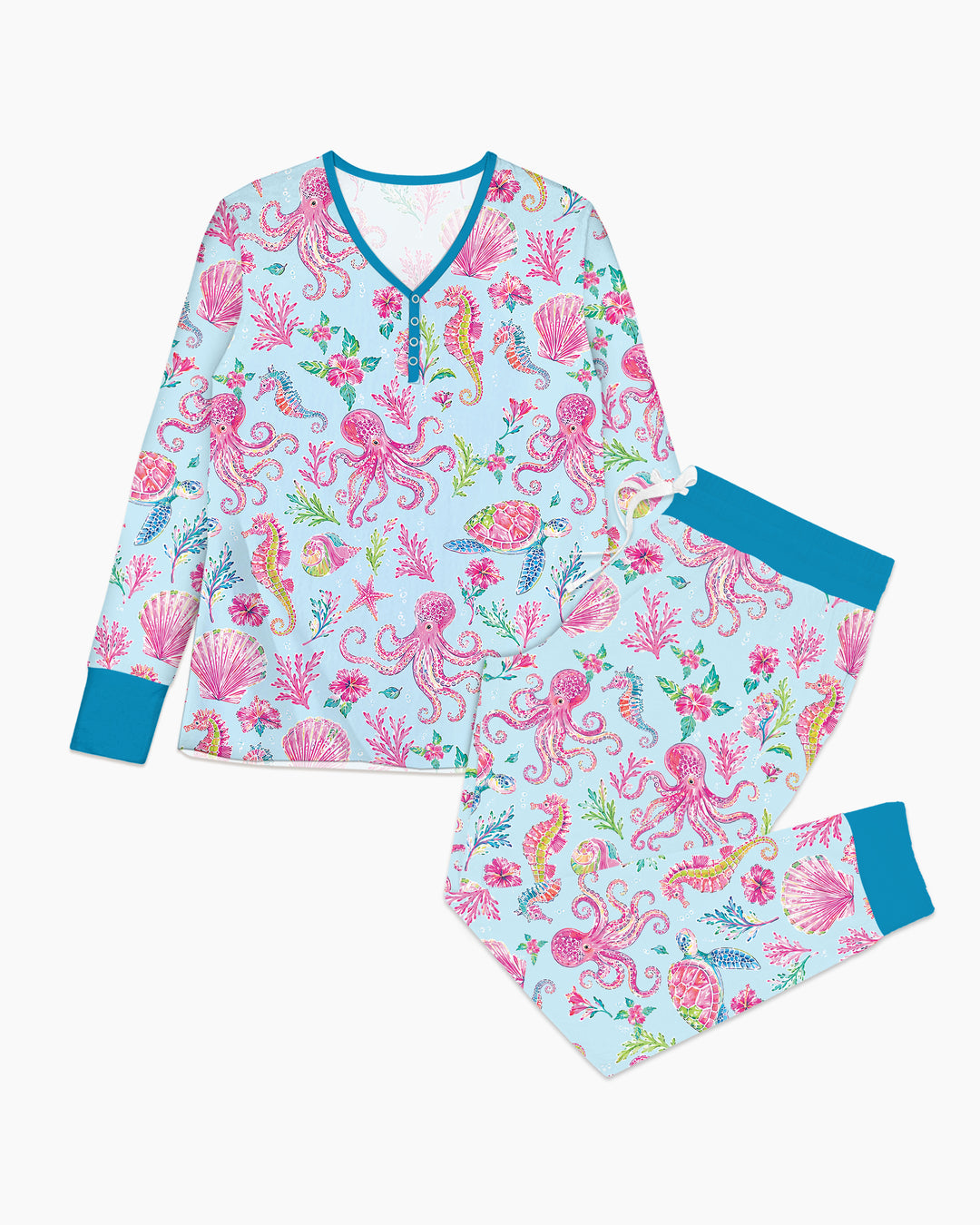 Preppy Palm Beach Bamboo Women Pajama Set