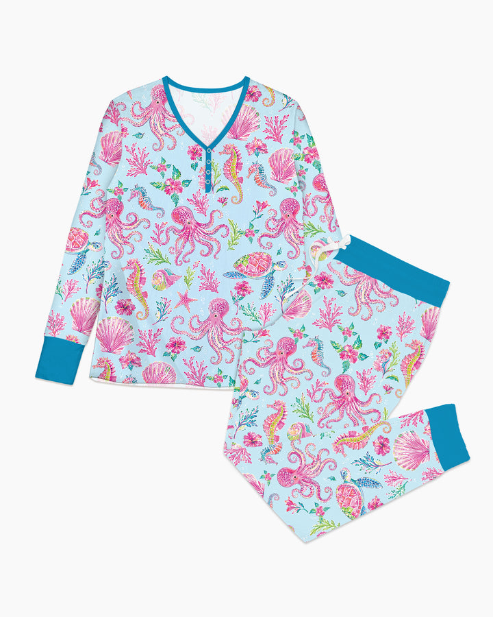 Preppy Palm Beach Bamboo Women Pajama Set