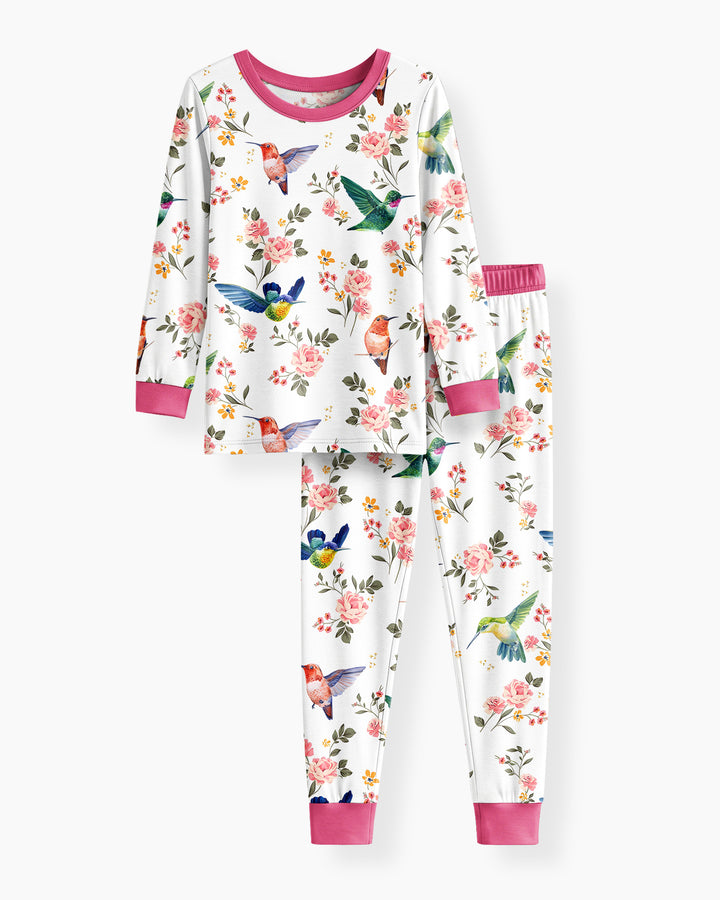 Conjunto de pijama de dos piezas de bambú con mangas largas, plantilla PERSONALIZADA