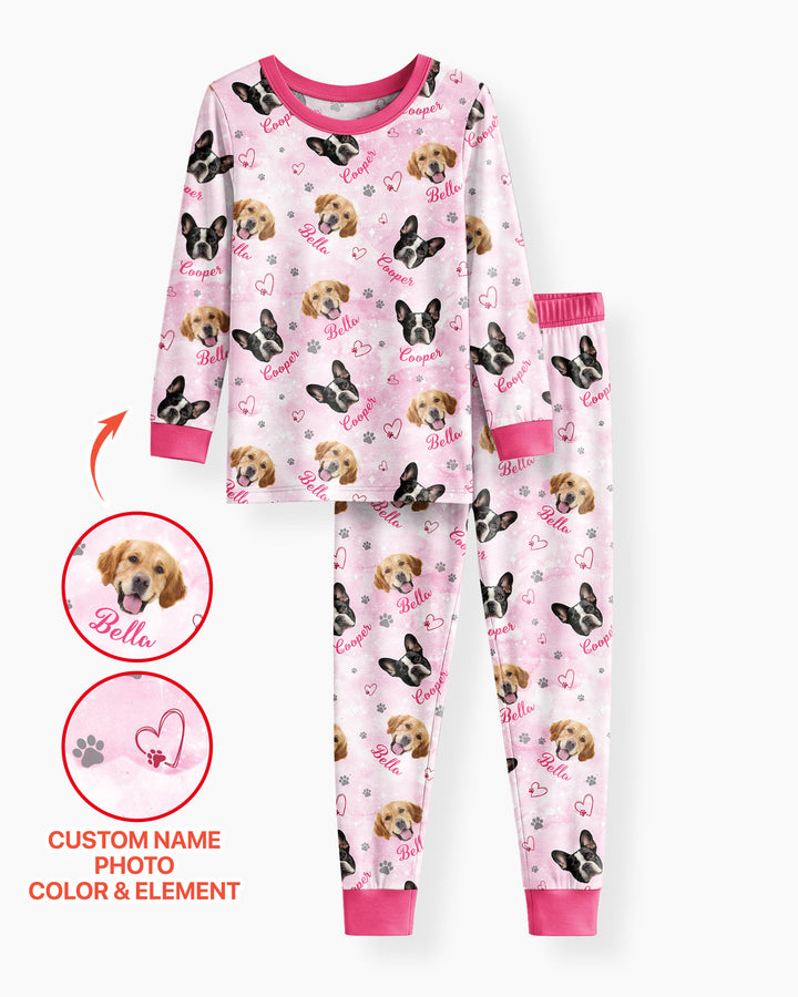 Personalized Family Matching Bamboo Two Piece Long Sleeve Pajama Set