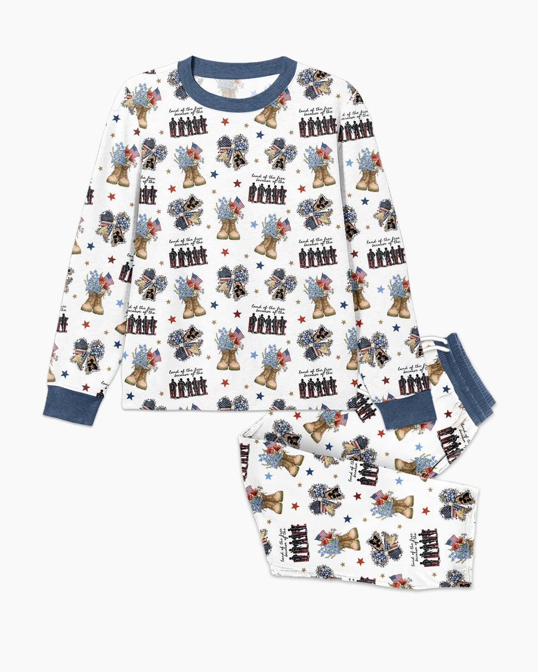 Honor the Brave Family Matching Bamboo Men's Pajama Set