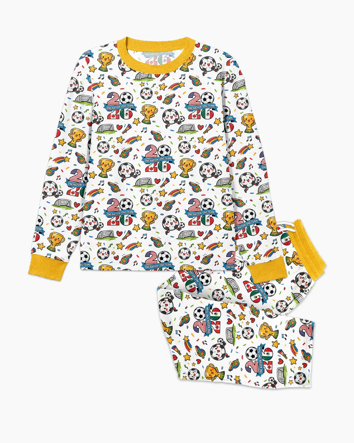 Soccer Fever 2026 Family Matching Bamboo Men's Pajama Set