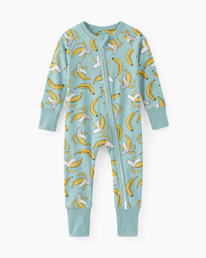 Bananas Bamboo Convertible Zippered Romper