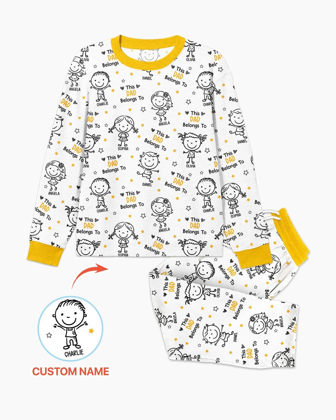 Vorlage Benutzerdefiniertes Herren-Pyjama-Set