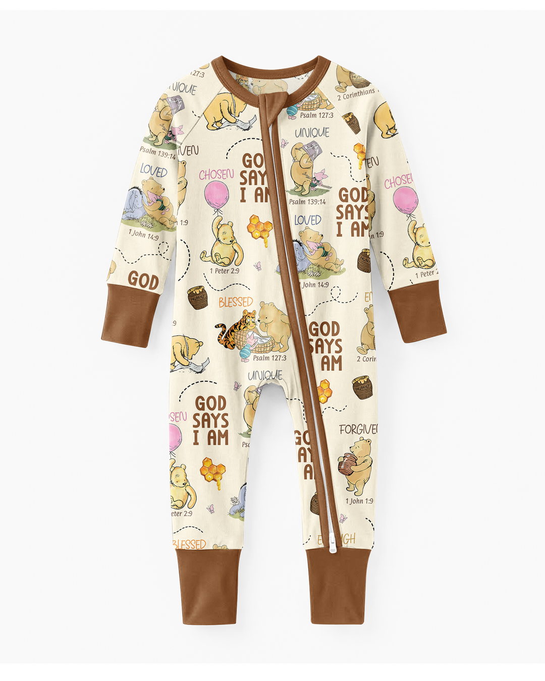 God Says I Am – Little Blessings Bamboo Convertible Zippy