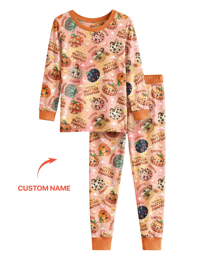 Conjunto de pijama de dos piezas de bambú con mangas largas, plantilla PERSONALIZADA