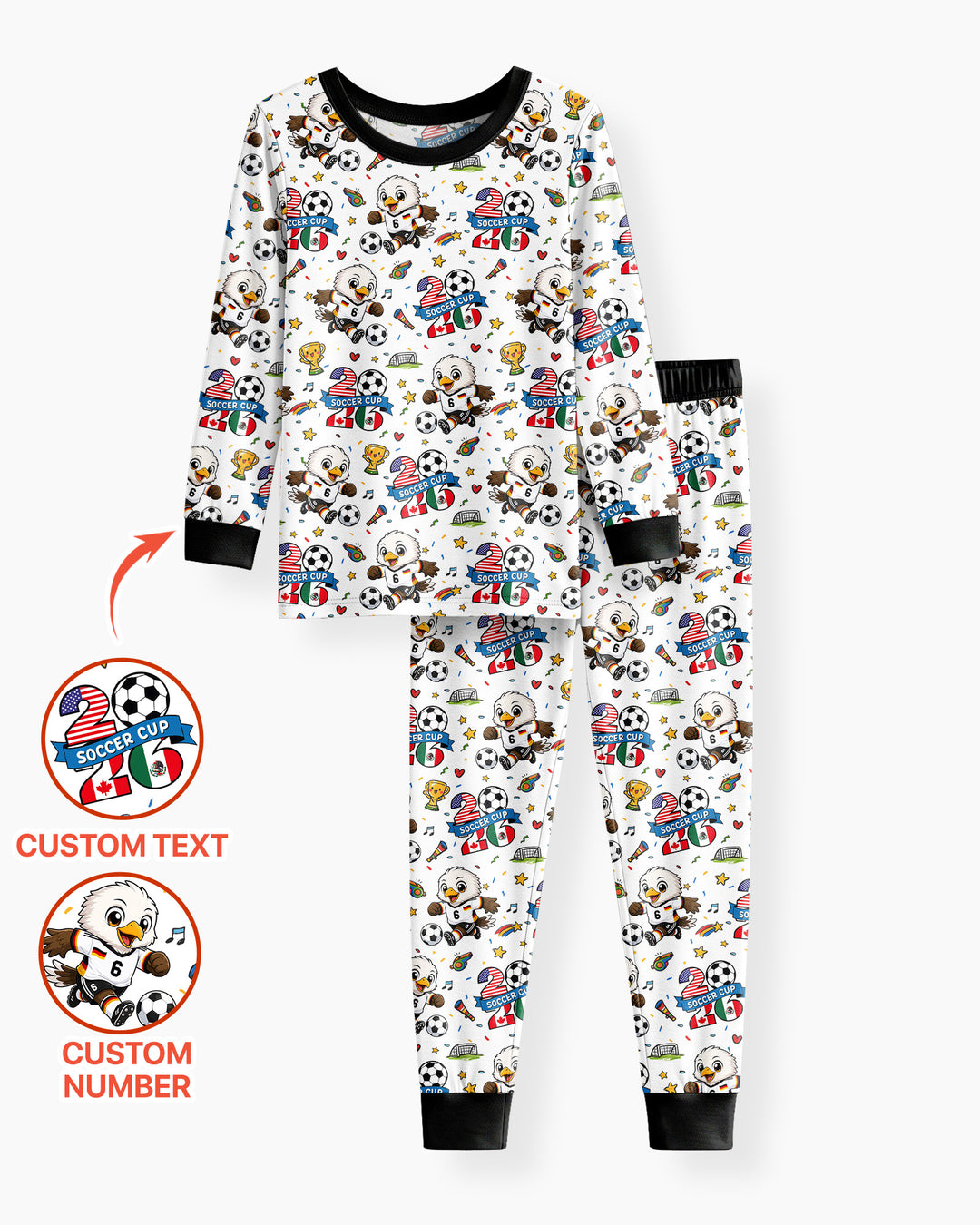Conjunto de pijama de dos piezas de bambú con mangas largas, plantilla PERSONALIZADA