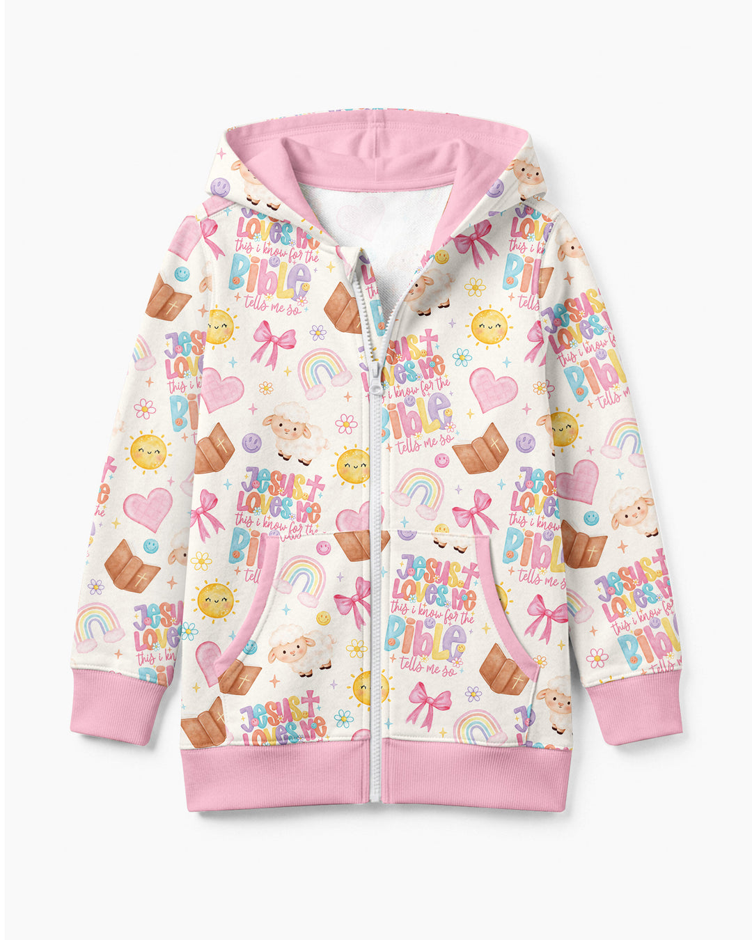 Jesus Loves Me This I Know Bamboo Zip Hoodie