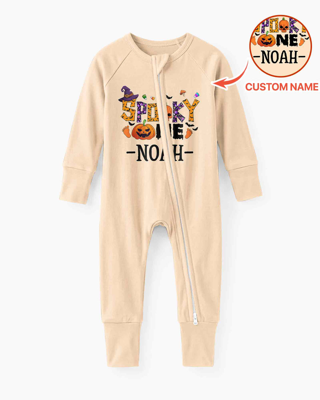 Personalized Spooky One First Birthday Halloween Bamboo Convertible Zippy