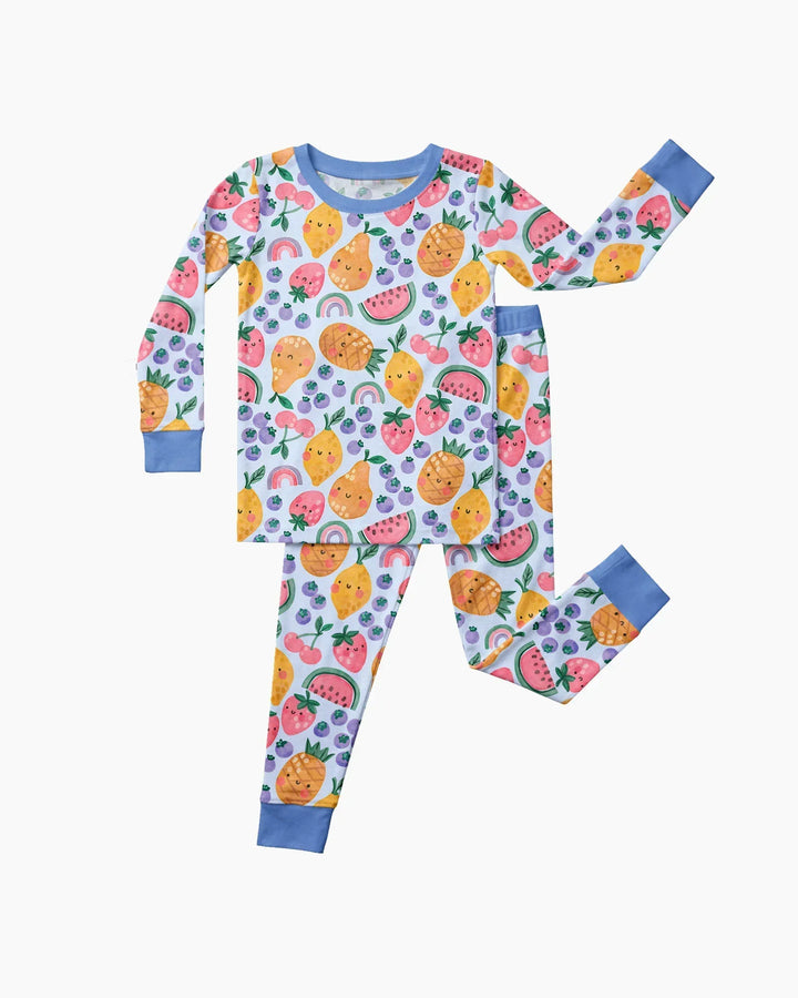 Conjunto de pijama de dos piezas de bambú de manga larga