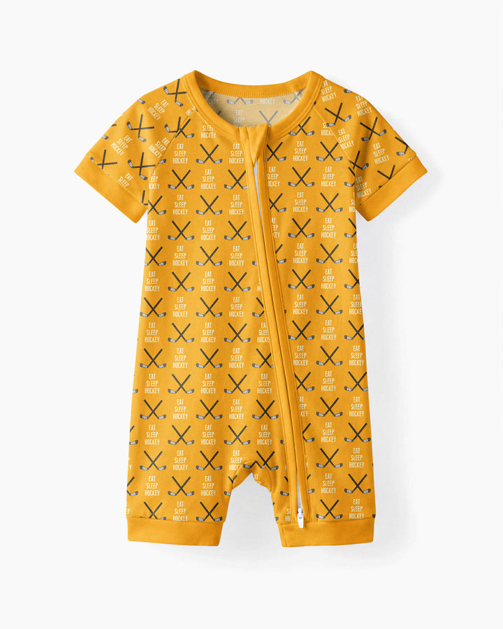 Eat Sleep Hockey Bamboo Shorty Zippy