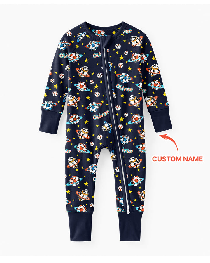 Custom Name Space Sport Bamboo Convertible Zippy