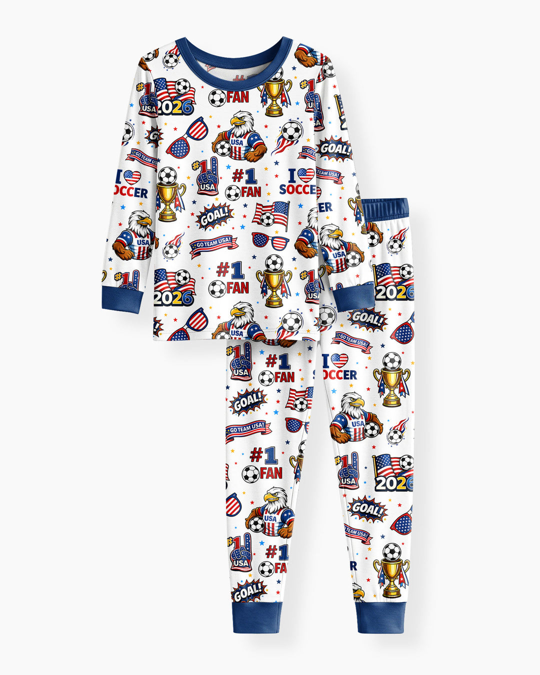 Conjunto de pijama de dos piezas de bambú de manga larga