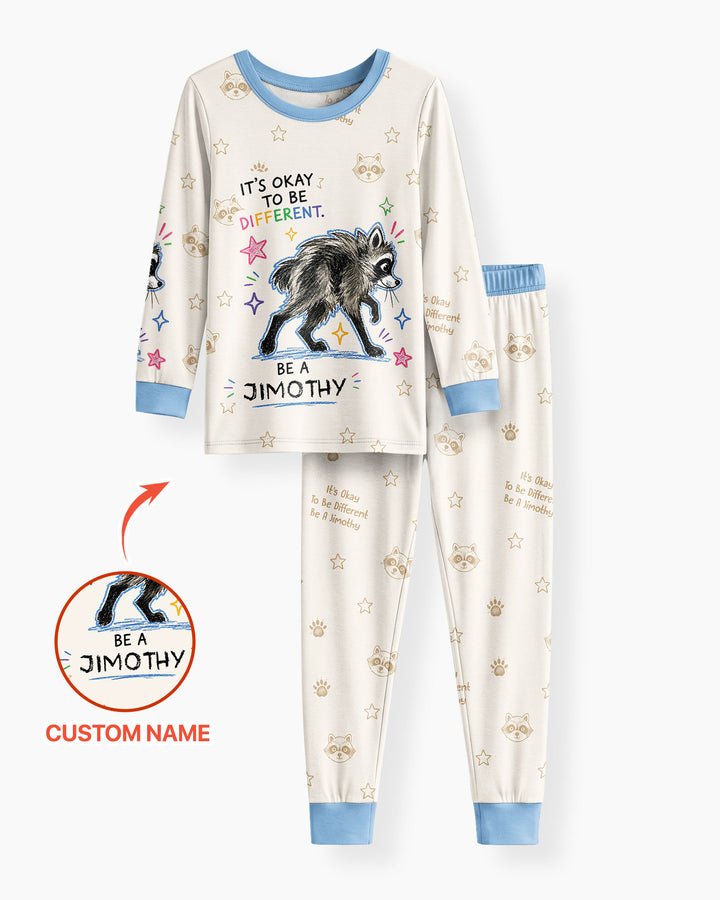 Jimothy The Raccoon Bamboo Two Piece Long Sleeve Pajama Set