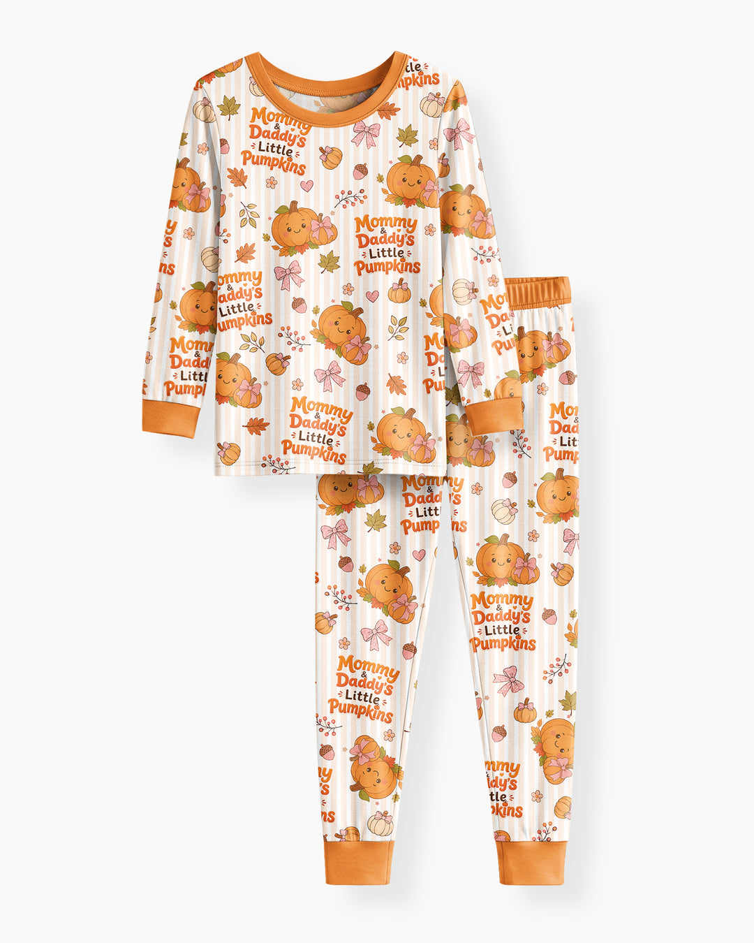 Mommy & Daddy's Little Pumpkins Bamboo Two Piece Long Sleeve Pajama Set