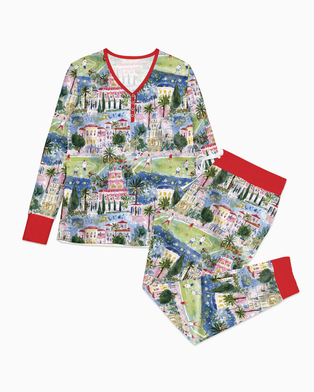 Vorlage Bambus Damen Pyjama Set
