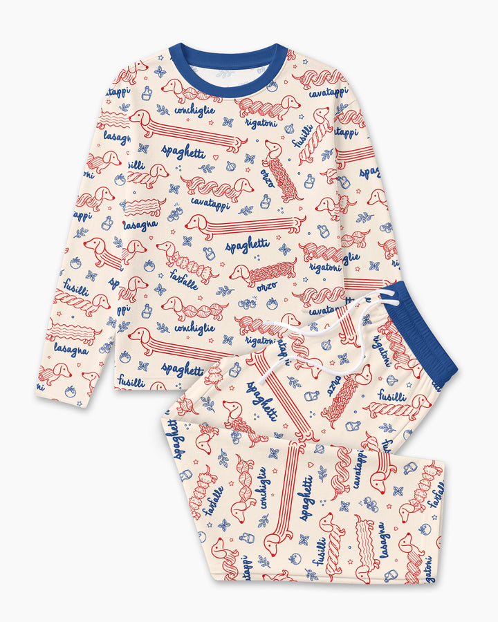 Dachshund Spagetti Bamboo Men's Pajama Set