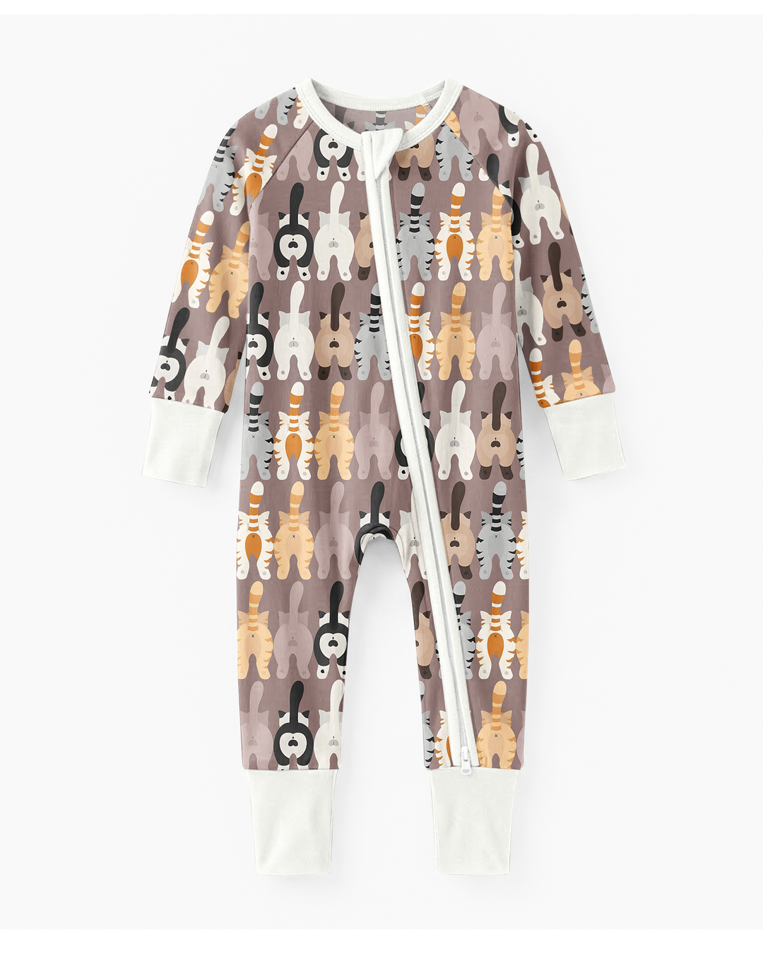 Enterizo convertible con cremallera de bambú Cheeky Tails