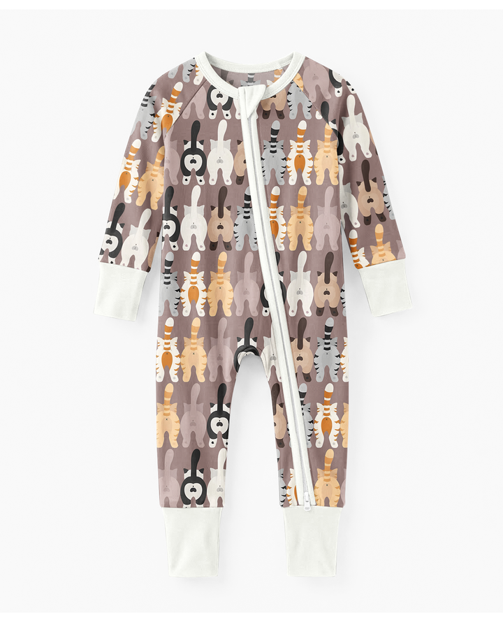 Enterizo convertible con cremallera de bambú Cheeky Tails
