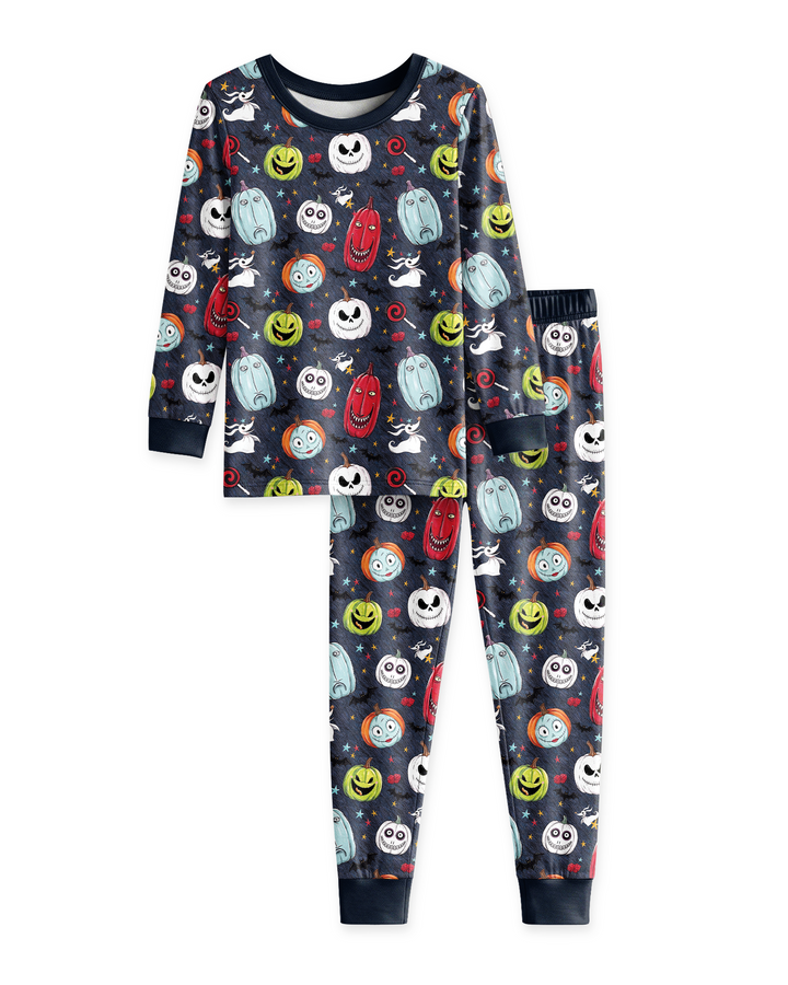 Nightmare Pumpkin Bamboo Two Piece Long Sleeve Pajama Set
