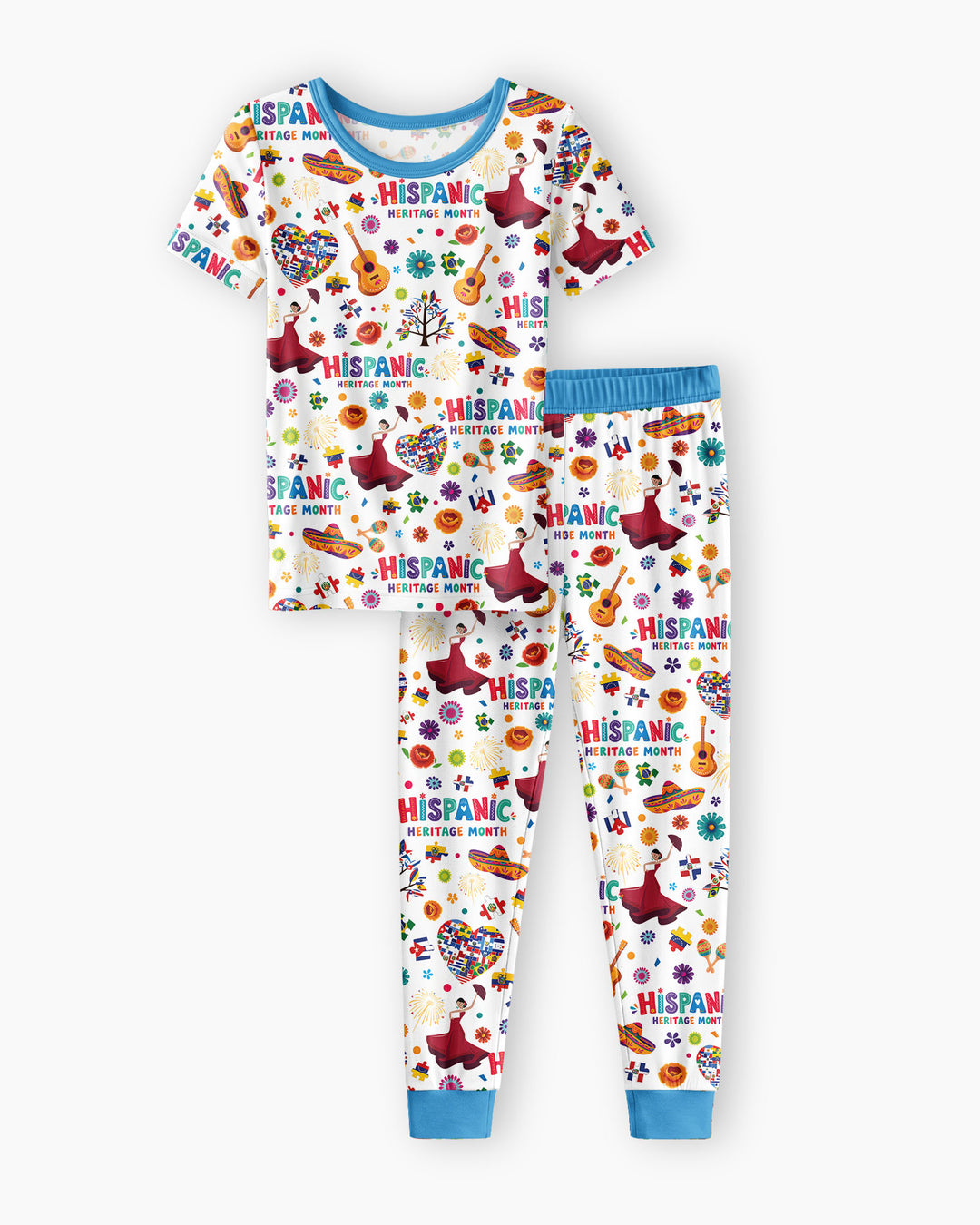 Zweiteiliges, kurzärmliges Pyjama-Set mit Marienkäfern