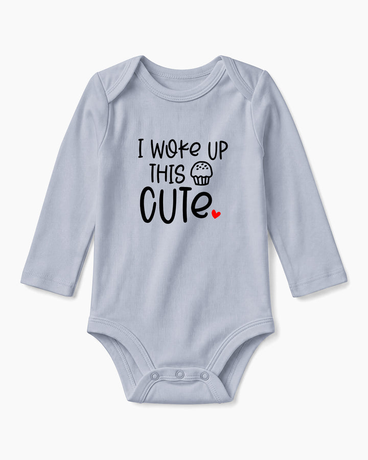 I Woke Up This Cute Cupcake Baby Bamboo Bodysuit