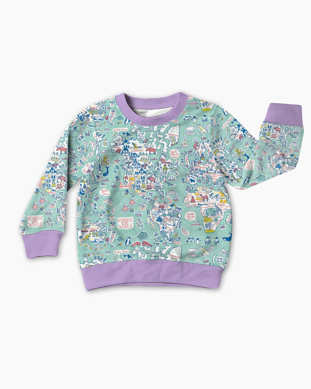 Sudadera de cuello redondo Hello World Wonders Bamboo