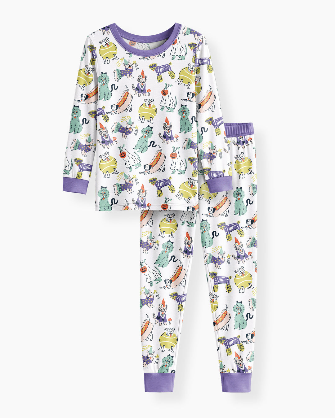 Bark-O-Ween Bamboo Two Piece Long Sleeve Pajama Set