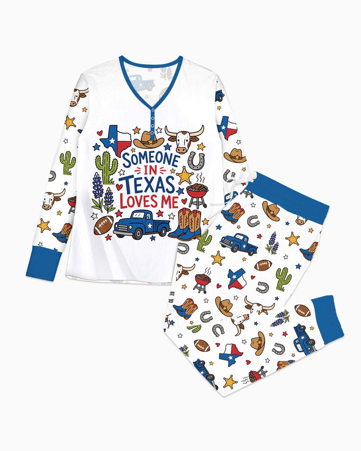 Someone in Texas Loves Me Bamboo Women Pajama Set