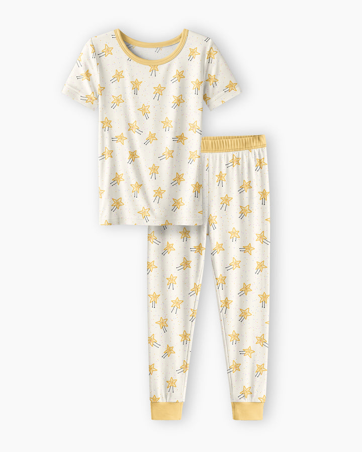 Zweiteiliges, kurzärmliges Pyjama-Set mit Marienkäfern