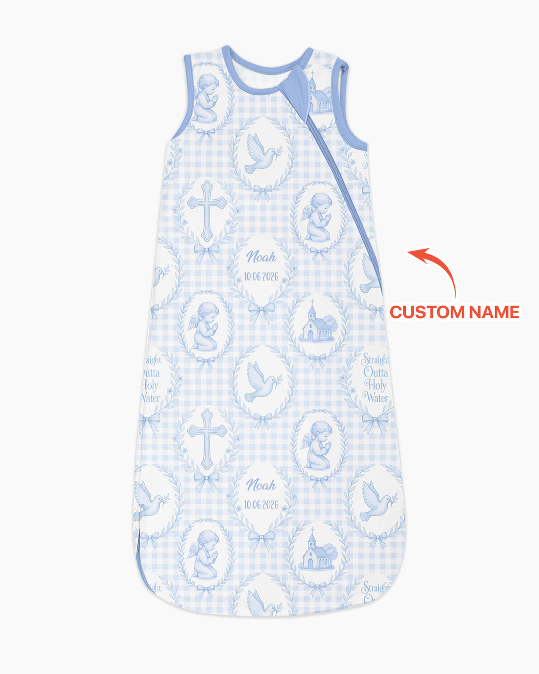 Schlafsack aus Bambus-Musselin – personalisierbar