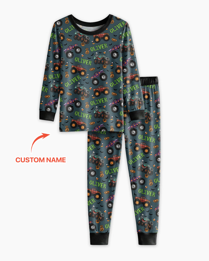 Conjunto de pijama de dos piezas de bambú con mangas largas, plantilla PERSONALIZADA