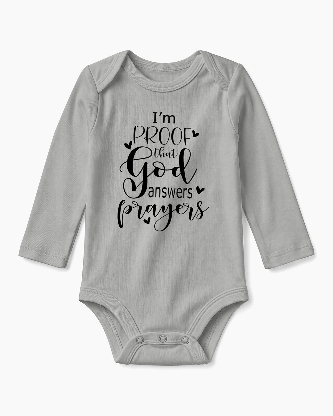 I'm Proof That God Answers Prayers Christian IVF Miracle Baby Bamboo Bodysuit