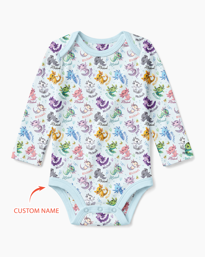 Gerippte Babykleidung mit individuellem Foto - Weich &amp; Skizzenhaft