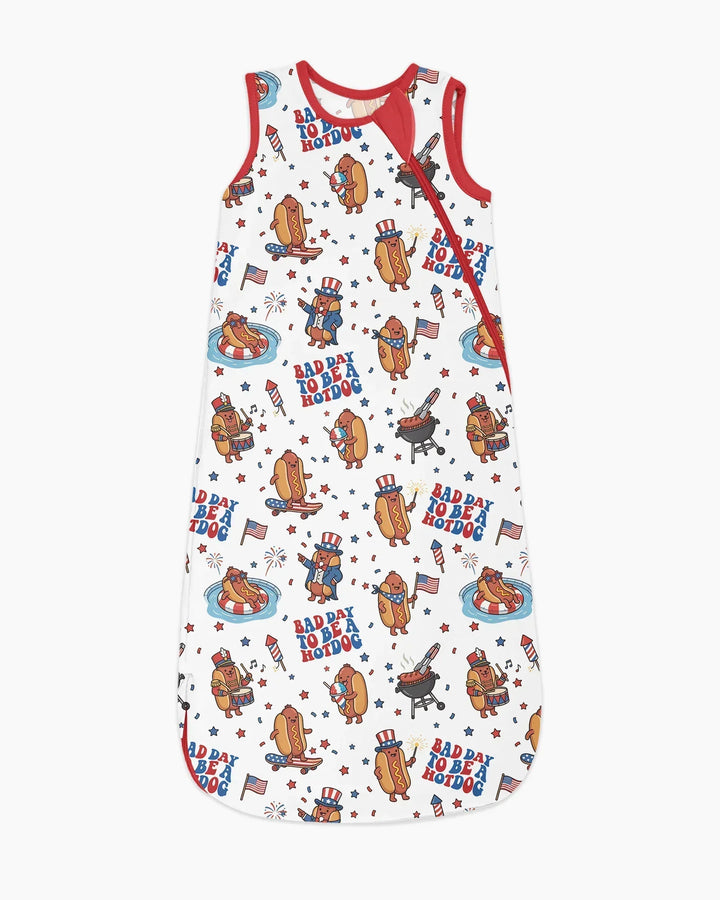 Hot Dog Patriotic Bamboo Sleep Bag