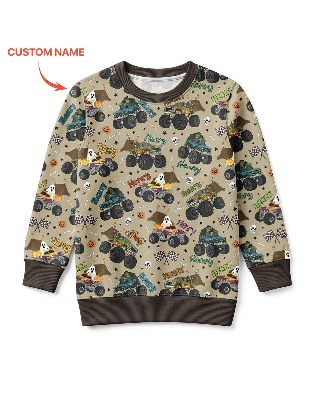 Sudadera de cuello redondo de bambú con plantilla personalizada