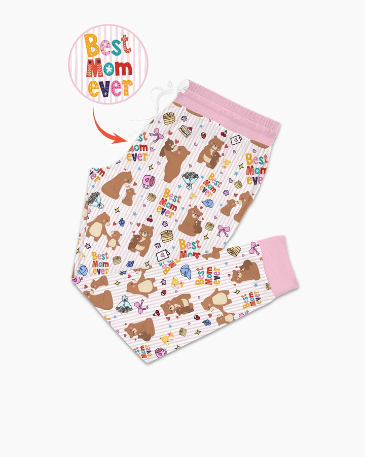 Best Mama Bear Ever Family Matching Bamboo Women Pajama Set