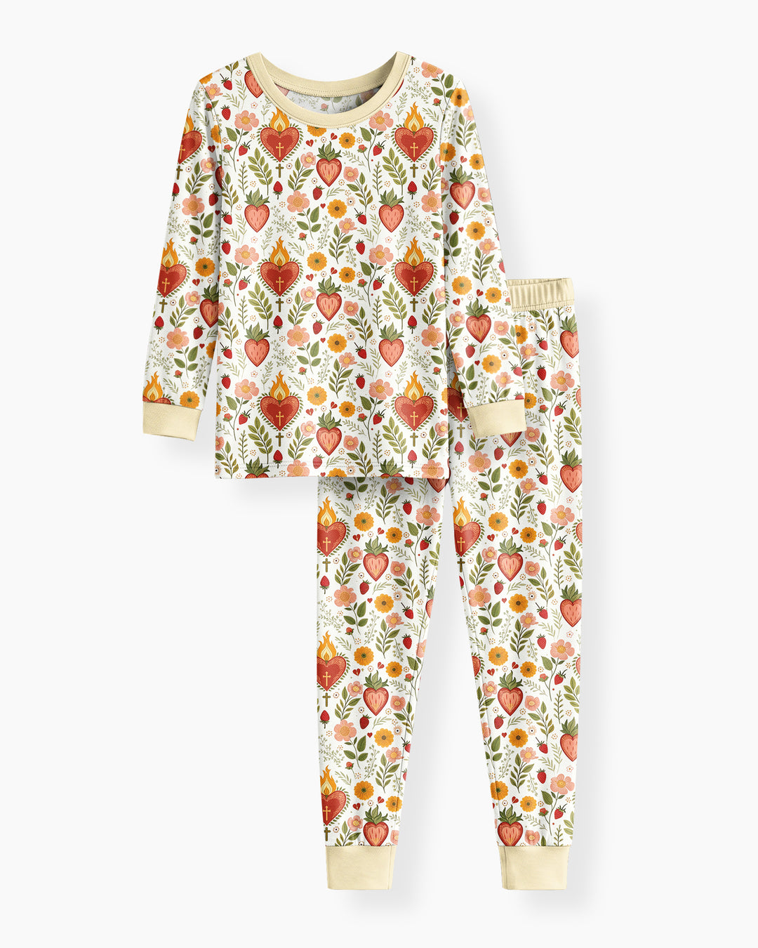 Sacred Blooms Bamboo Two Piece Long Sleeve Pajama Set