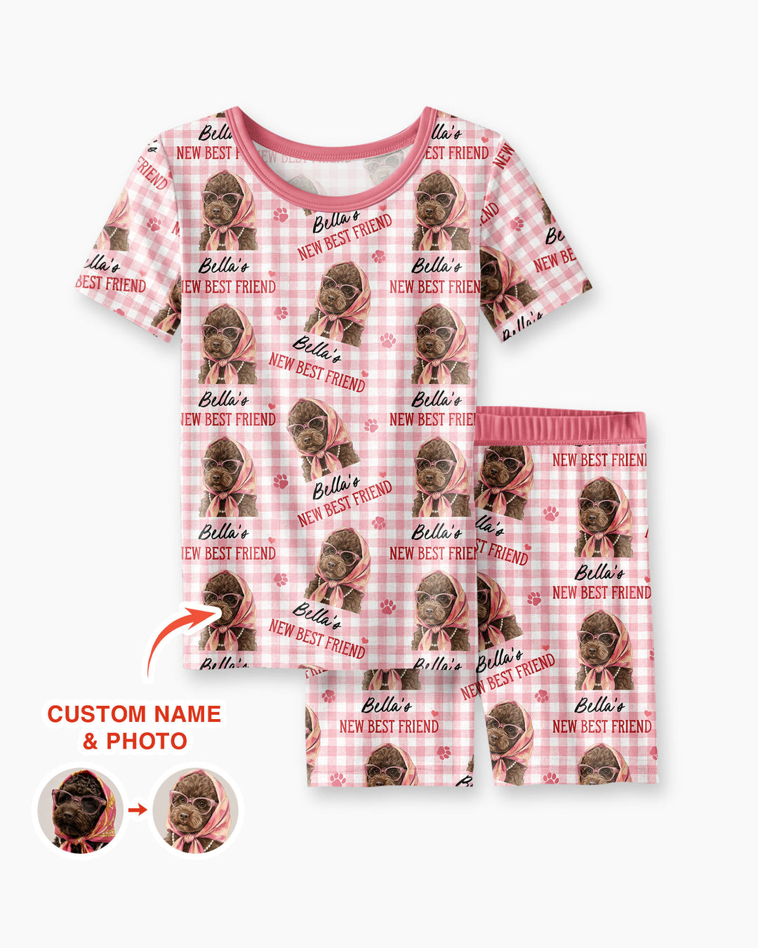 New Best Friend Bamboo Two Piece Short Sleeve Shorts Pajama Set