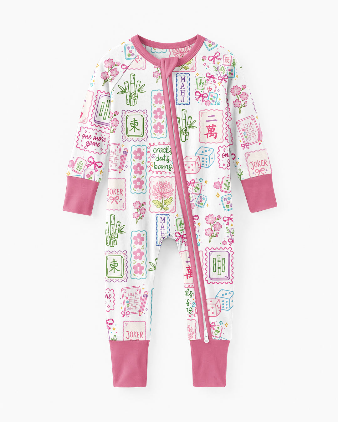 Cracks, Dots & Bams Mommy & Me Matching Bamboo Convertible Zippy