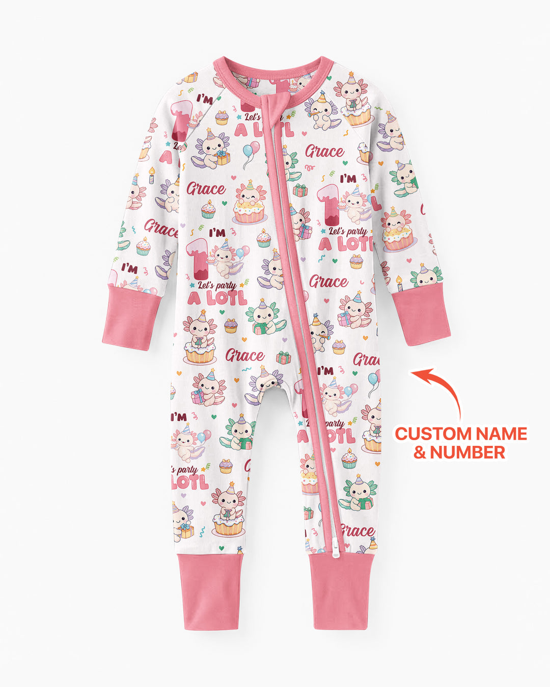 Personalized Birthday Lets Party A Lotl Bamboo Convertible Zippy