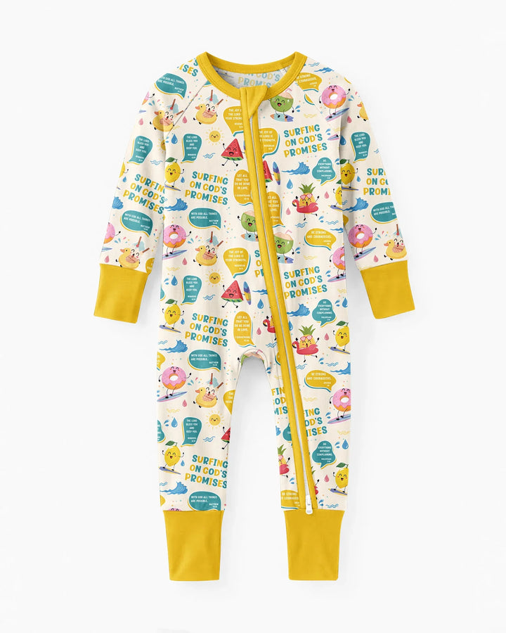 Summer Fruits Surfing On God's Promises Bamboo Convertible Zippy