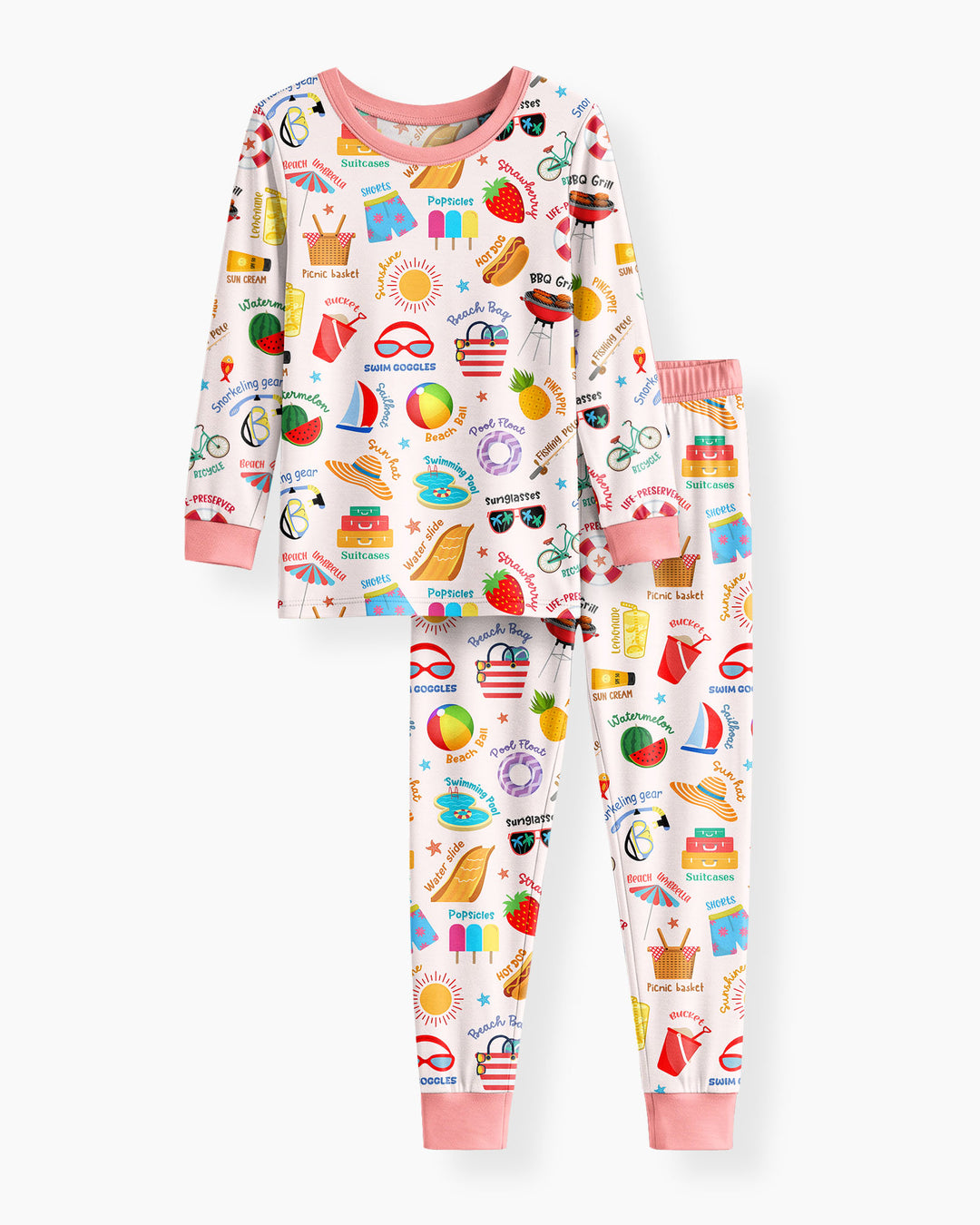 Love Summer Bamboo Two Piece Long Sleeve Pajama Set