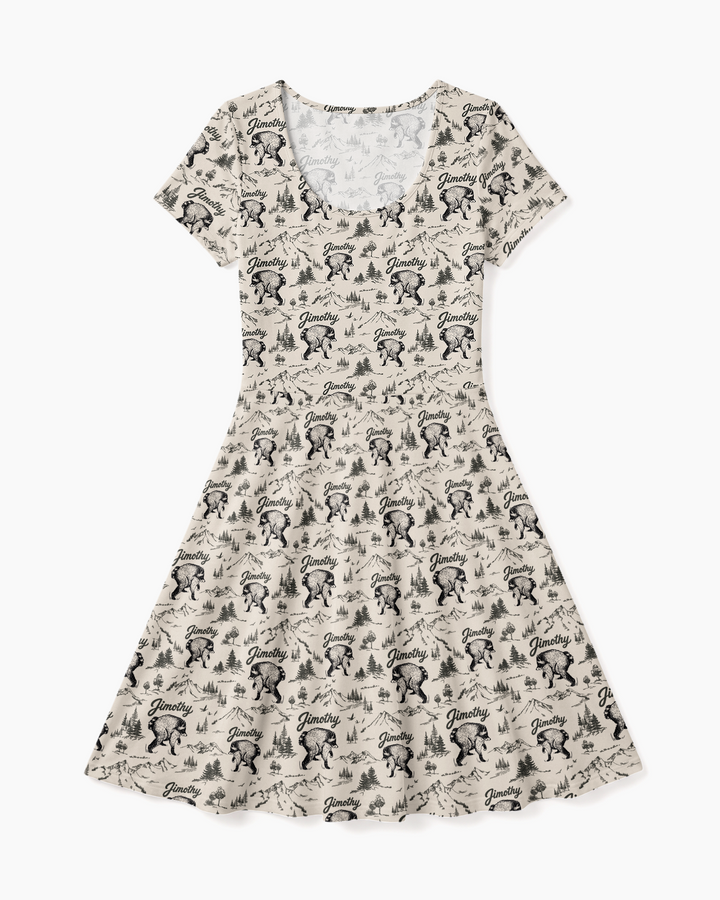 Vorlage Bambus Twirl Kleid
