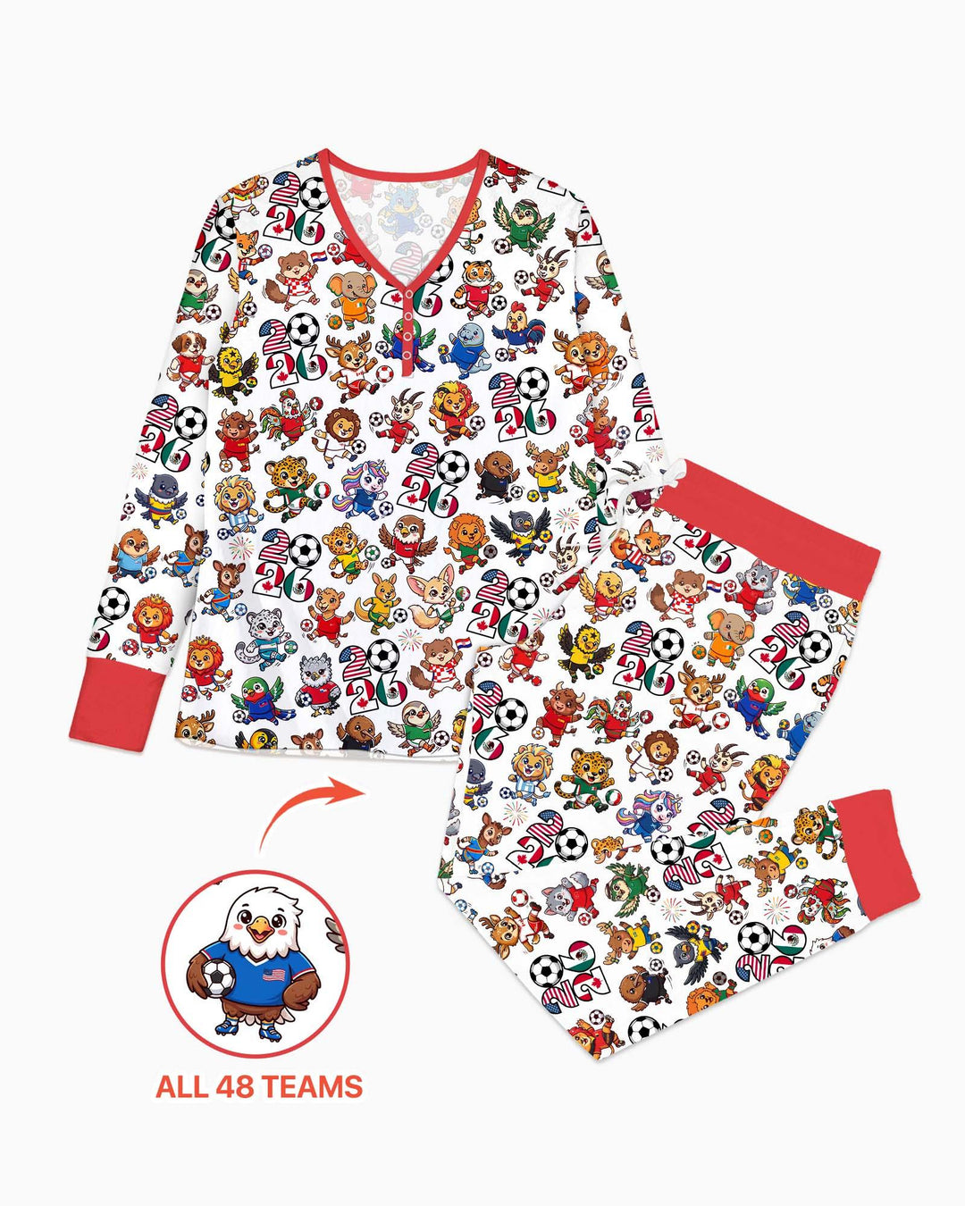 Plantilla de conjunto de pijama de mujer de bambú