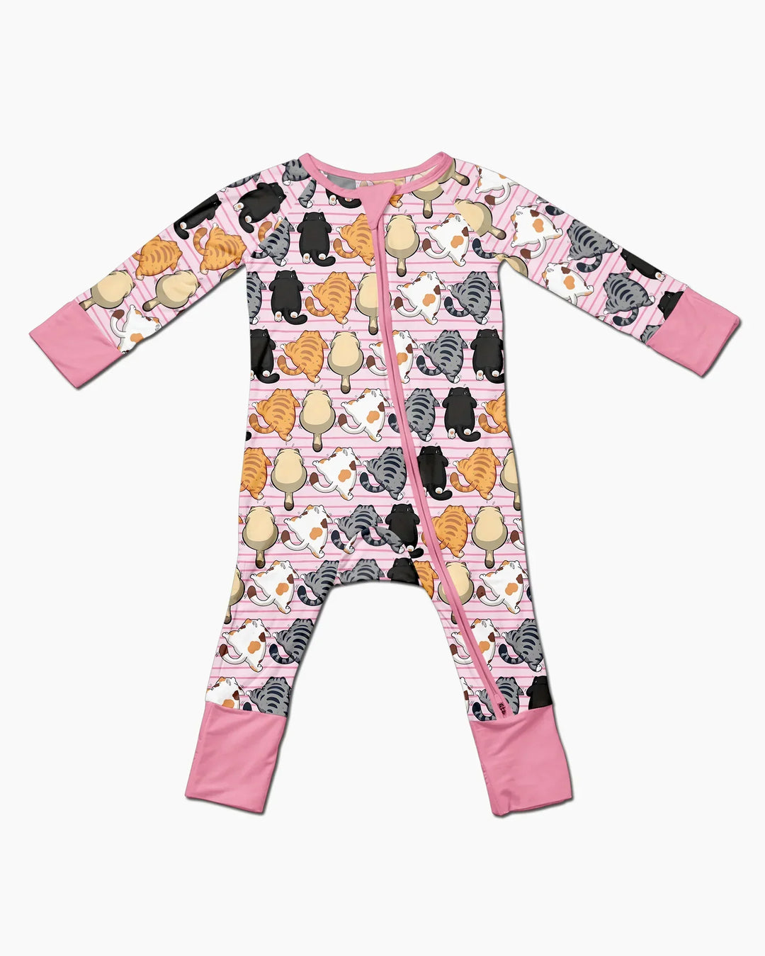 Funny Cat Butts Club Family Matching Bamboo Convertible Zippy