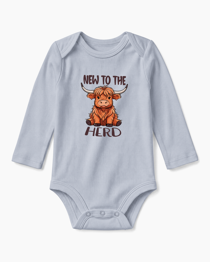 New to the Herd Highland Cow Baby Bamboo Bodysuit