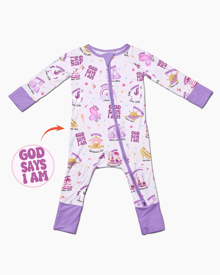 God Says I Am Girl Bamboo Convertible Zippy